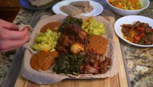 Ethiopian Feast: Injera, Doro Wat & Tibs Recipe