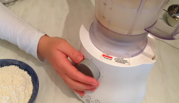 Add the flour and blend until smooth. Add an additional ½ teaspoon of baking powder.