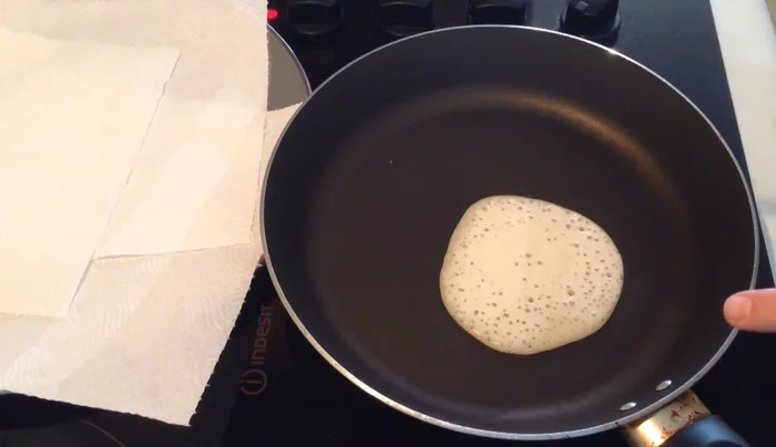 Cook until bubbles appear on the surface, indicating they're ready to flip.