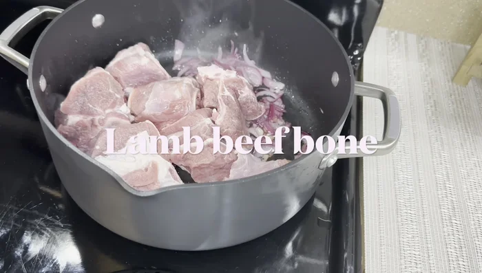 Add the berbere spice and stir well. (This step is implied and not explicitly stated in the transcript)