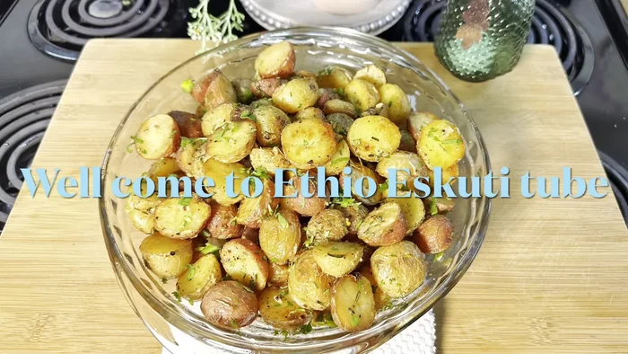 Prepare the potatoes: Wash and cut the potatoes into desired size. (likely involves peeling)