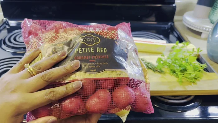 Spread the potatoes in a single layer on a baking sheet.