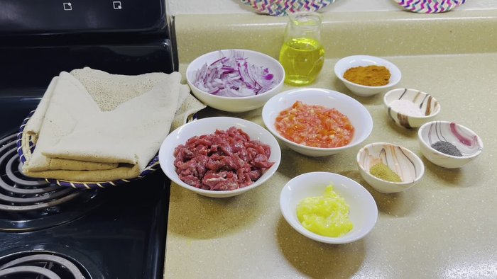 Heat oil in a pot. Sauté the onions until softened.