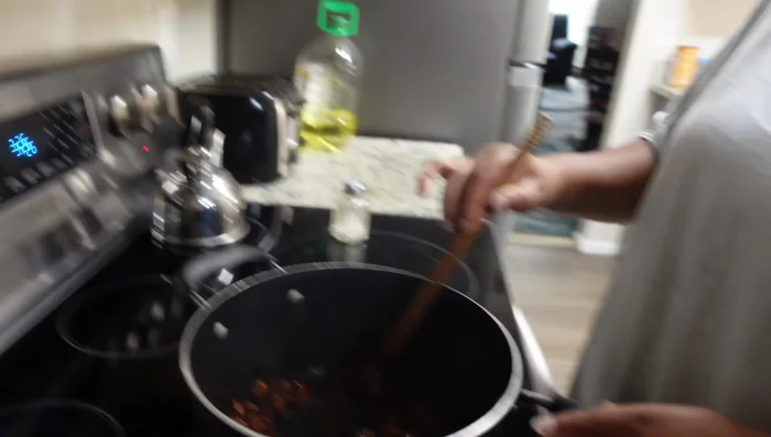 Add water to the pot.