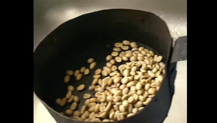 Wash the coffee beans thoroughly. (This is crucial before roasting)