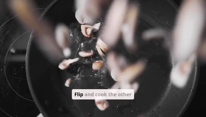 Flip and cook the other side for 1-2 minutes until golden brown.