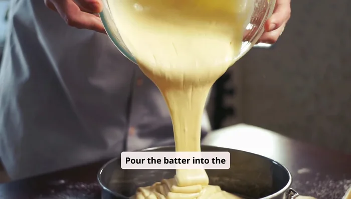 Pour batter into prepared pan, smooth the top, and bake for 35-40 minutes, or until a toothpick inserted into the center comes out clean.