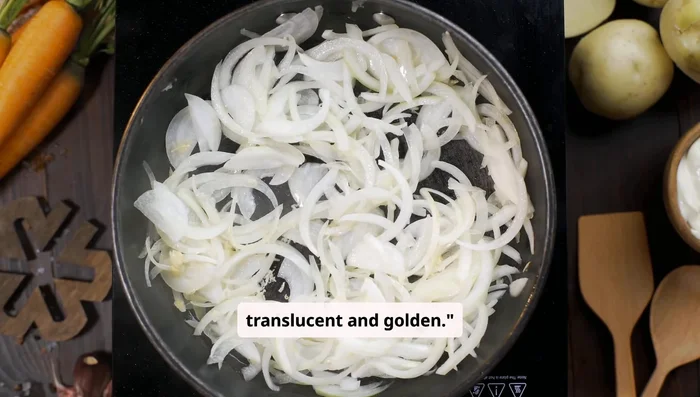 Add finely chopped onions and a pinch of salt; sauté until translucent and golden. Add chopped tomatoes, capsicum, and carrots. Cook until tomatoes are mushy and the raw smell disappears. Cover and let soften.