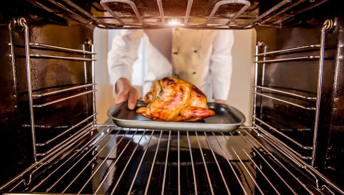 Check internal temperature reaches 165°F (74°C) in the thickest part of the thigh.