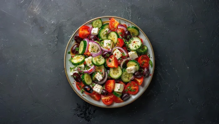 Add a handful of Kalamata olives.